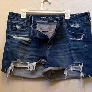 American Eagle Outfitters Navy Blue Denim Shorts